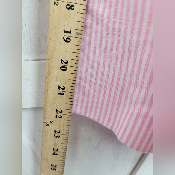 Talbots Stripe Lightweight Linen Cotton Woman Blazer Size 16P - Picture 13 of 15